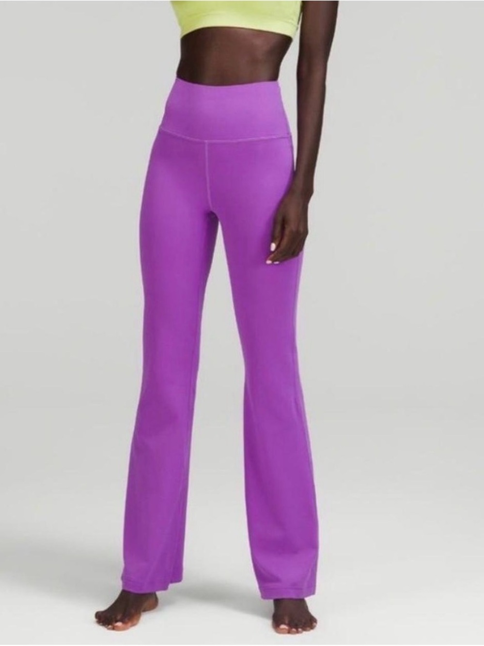 Lululemon Groove Leggings Moonlit Magenta Size 4 bright purple flare